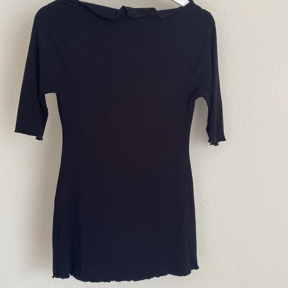 GRACE cowl neck half sleeve top Black Cloud S/M - Picture 6 of 8